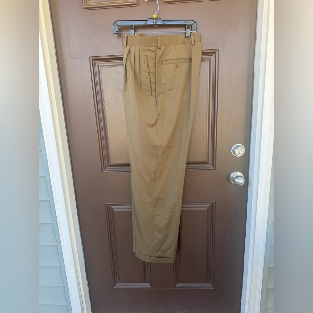 Sartori Super 120s Double Pleated Wool Cuffed Pants